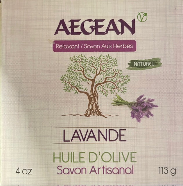 Aegean Handmade Lavender Olive Oil Bath Soap