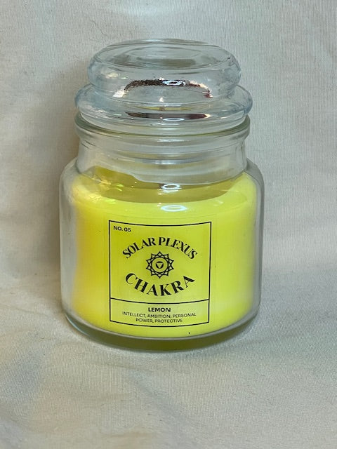 Solar Plexus Chakra Soy Wax Lemon Scented Candle