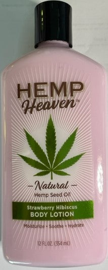 Loción corporal natural Hemp Heaven Fresa Hibisco