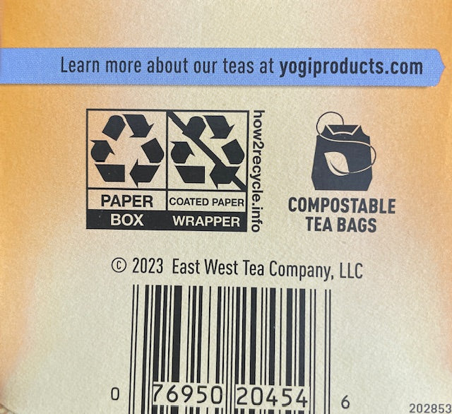 Herbal Tea Yogi Honey Lavender Stress Relief - Soothing Serenity Blend*