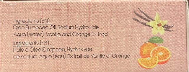 Aegean Handmade Vanilla & Orange Olive Oil Natural Bath Soap