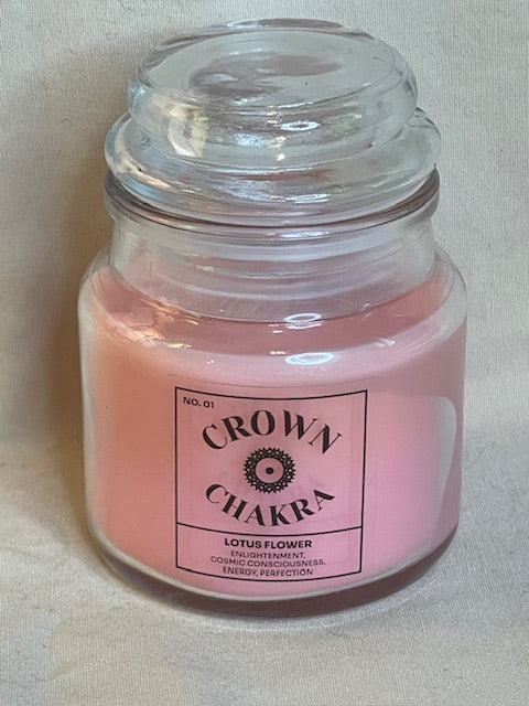 Crown Chakra Soy Wax Lotus Scented Candle