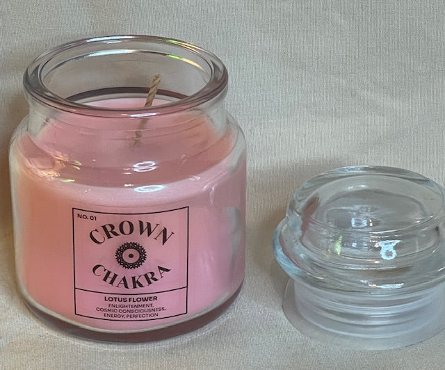 Crown Chakra Soy Wax Lotus Scented Candle