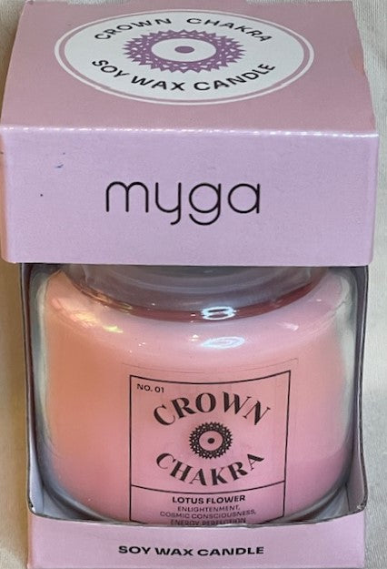 Crown Chakra Soy Wax Lotus Scented Candle