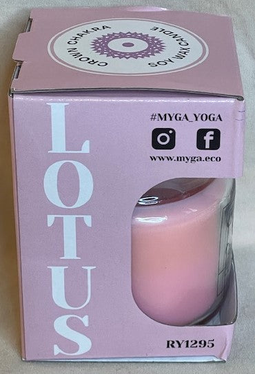 Crown Chakra Soy Wax Lotus Scented Candle