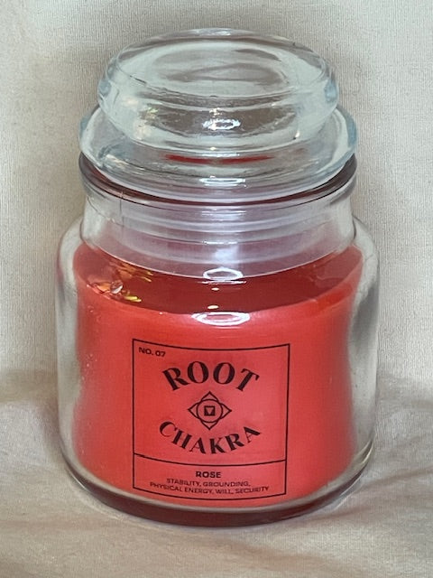 Root Chakra Soy Wax Rose Scented Candle