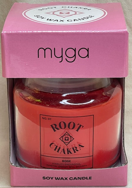Root Chakra Soy Wax Rose Scented Candle