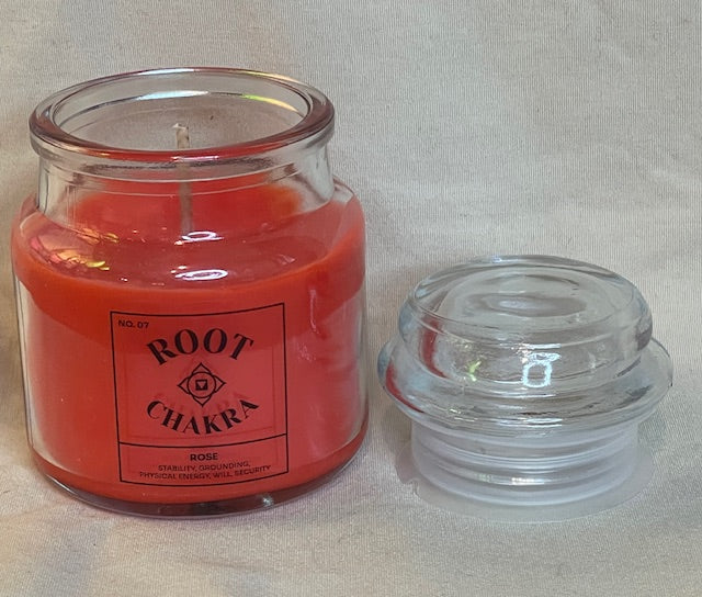 Root Chakra Soy Wax Rose Scented Candle
