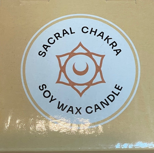 Sacral Chakra Soy Wax Ylang Ylang Scented Candle