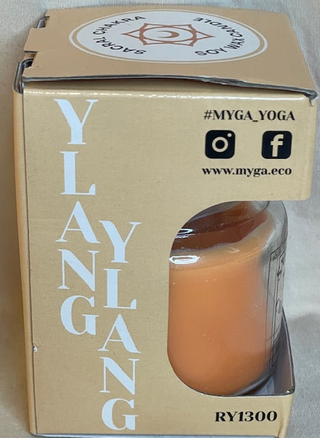 Sacral Chakra Soy Wax Ylang Ylang Scented Candle