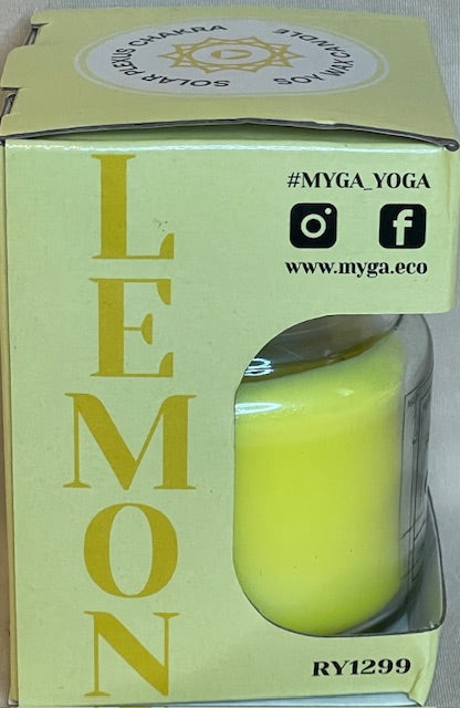 Solar Plexus Chakra Soy Wax Lemon Scented Candle