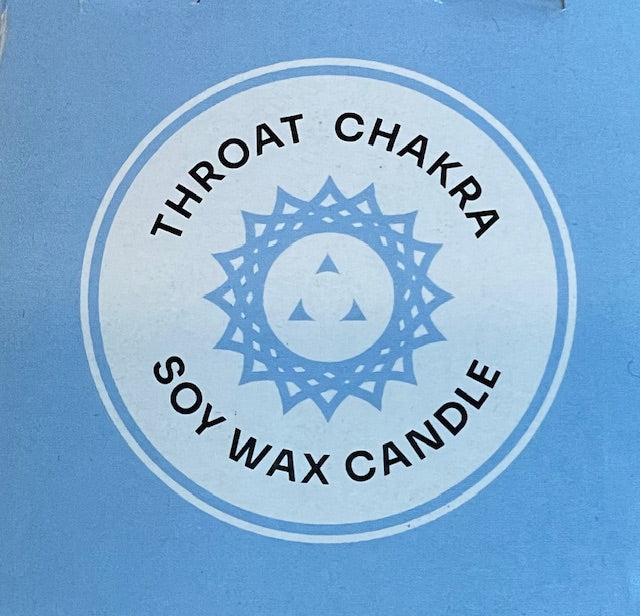 Throat Chakra Soy Wax Eucalyptus Scented Candle