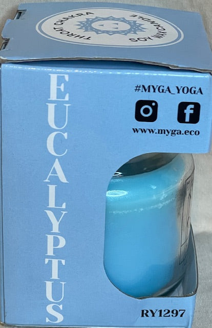 Throat Chakra Soy Wax Eucalyptus Scented Candle