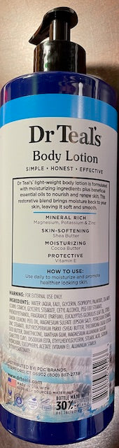 Dr. Teals Moisture Body Lotion with Restorative Minerals