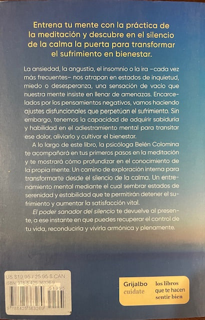 El Poder Sanador Del Silencio Transforma tu Mente Y Alcanza el Bienestar A Traves de La Meditacion