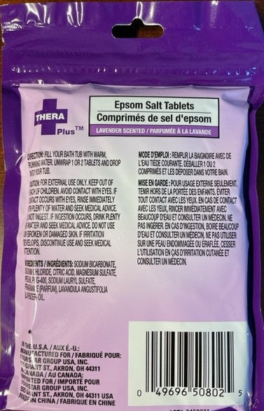Epsom Salt Tablets Lavender Scented