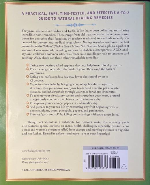 Healing Remedies - More than 1,000 Natural Ways to Relieve the Symptoms of Common Aliments