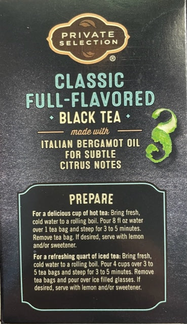 Herbal Tea Private Selection Earl Grey Black Tea