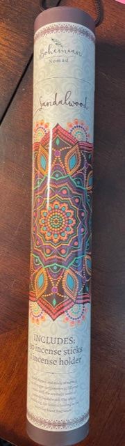Incienso y soporte Bohemian Nomad con aroma a sándalo