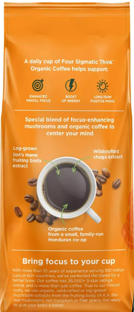 Mushroom Coffee Four Sigmatic Think Mental Focus & Energy