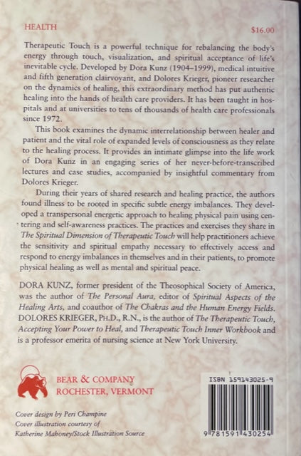 La dimensión espiritual del contacto terapéutico