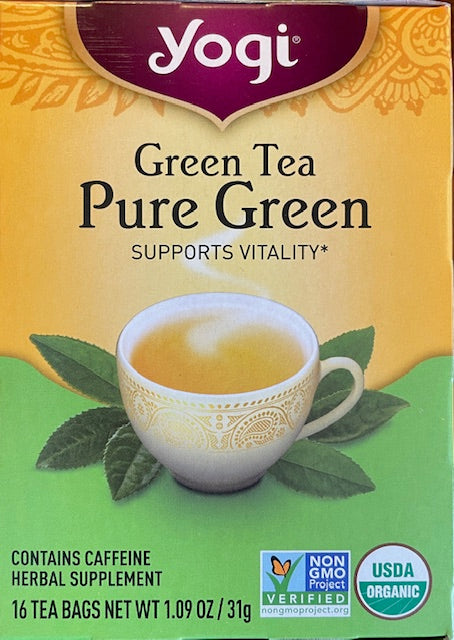Herbal Tea Yogi Pure Green Tea - Supports Vitality