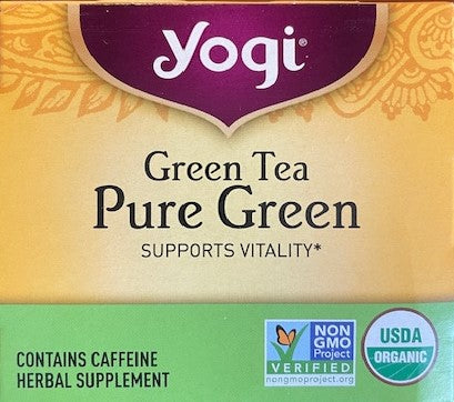 Herbal Tea Yogi Pure Green Tea - Supports Vitality