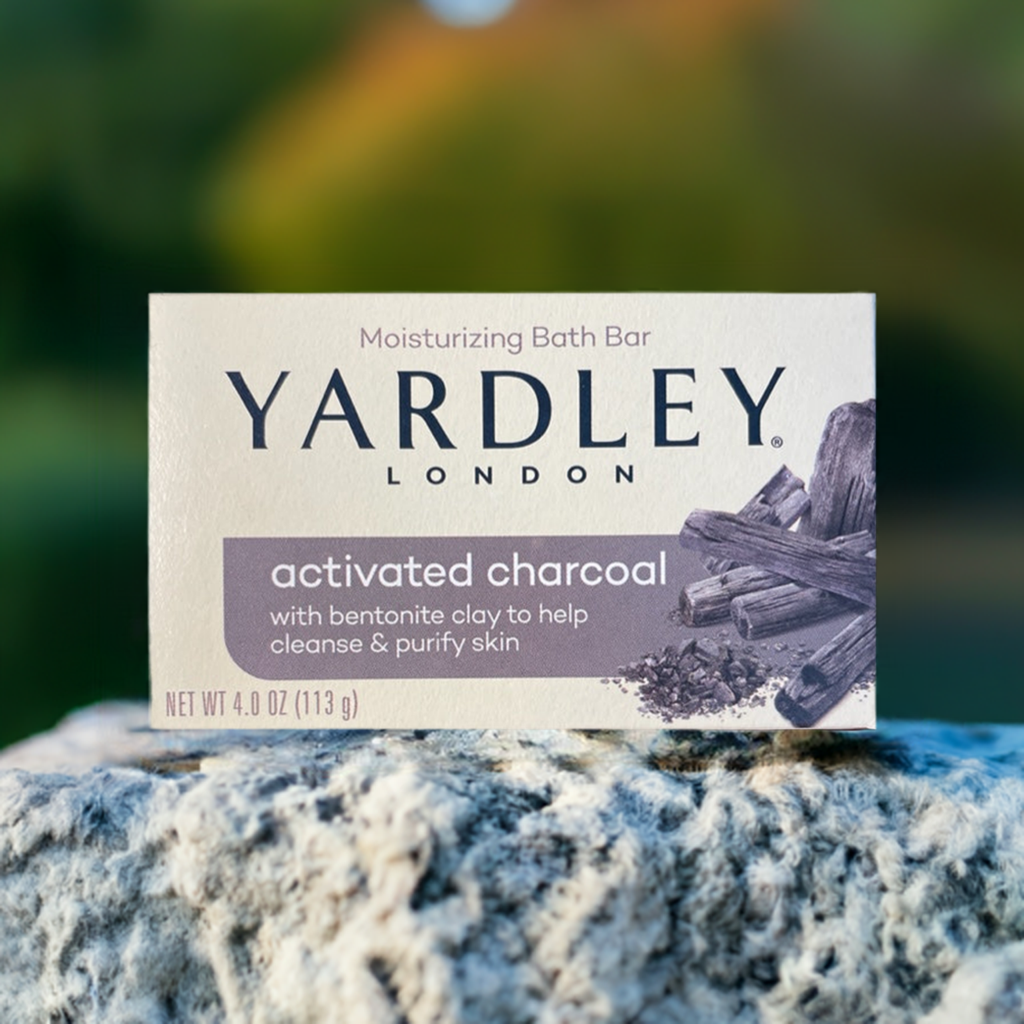 Barra de baño hidratante de carbón activado Yardley London con arcilla de bentonita