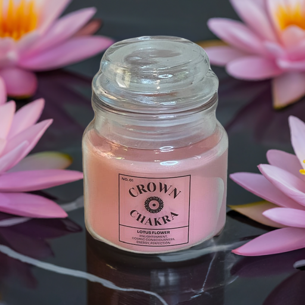 Crown Chakra Soy Wax Lotus Scented Candle