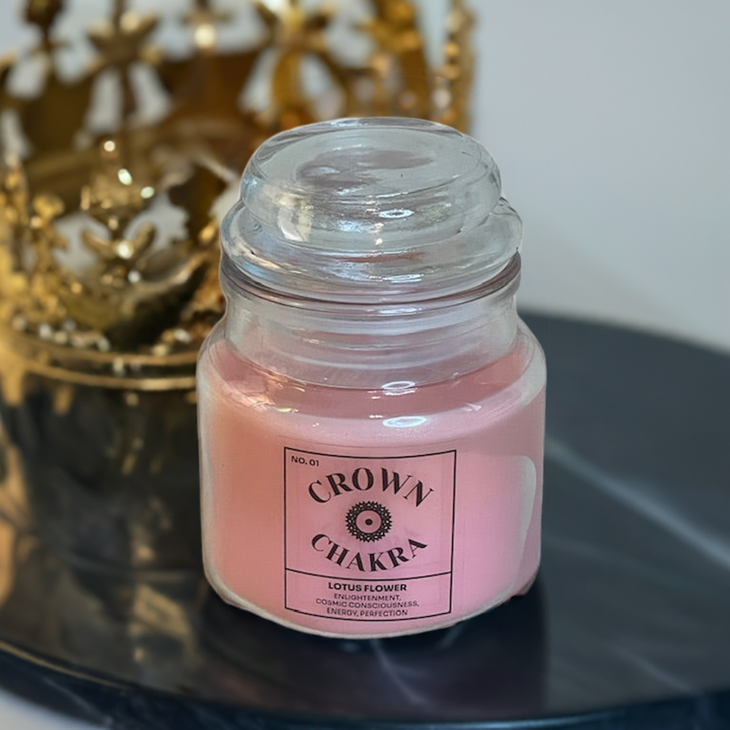 Crown Chakra Soy Wax Lotus Scented Candle