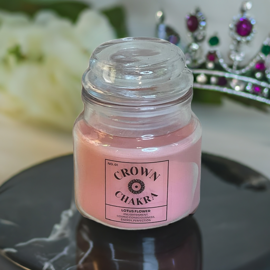 Crown Chakra Soy Wax Lotus Scented Candle