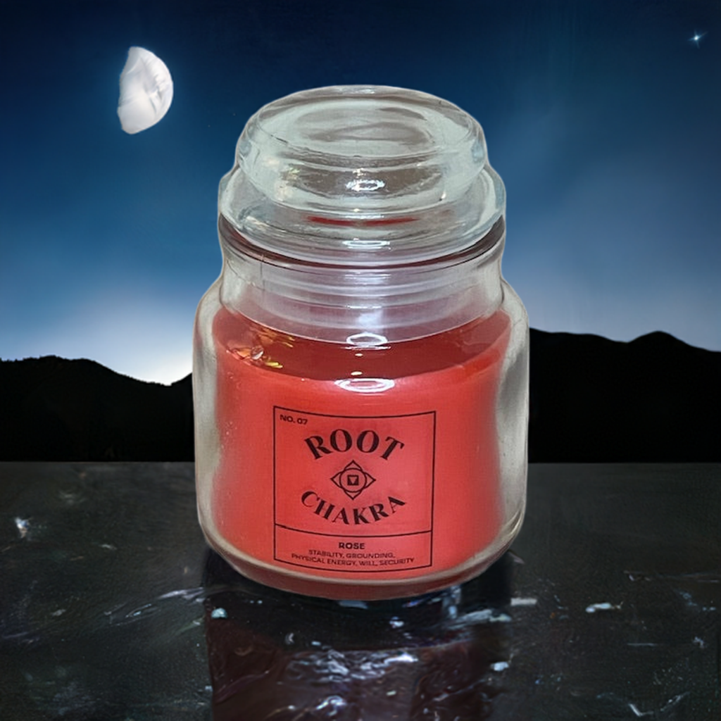 Root Chakra Soy Wax Rose Scented Candle