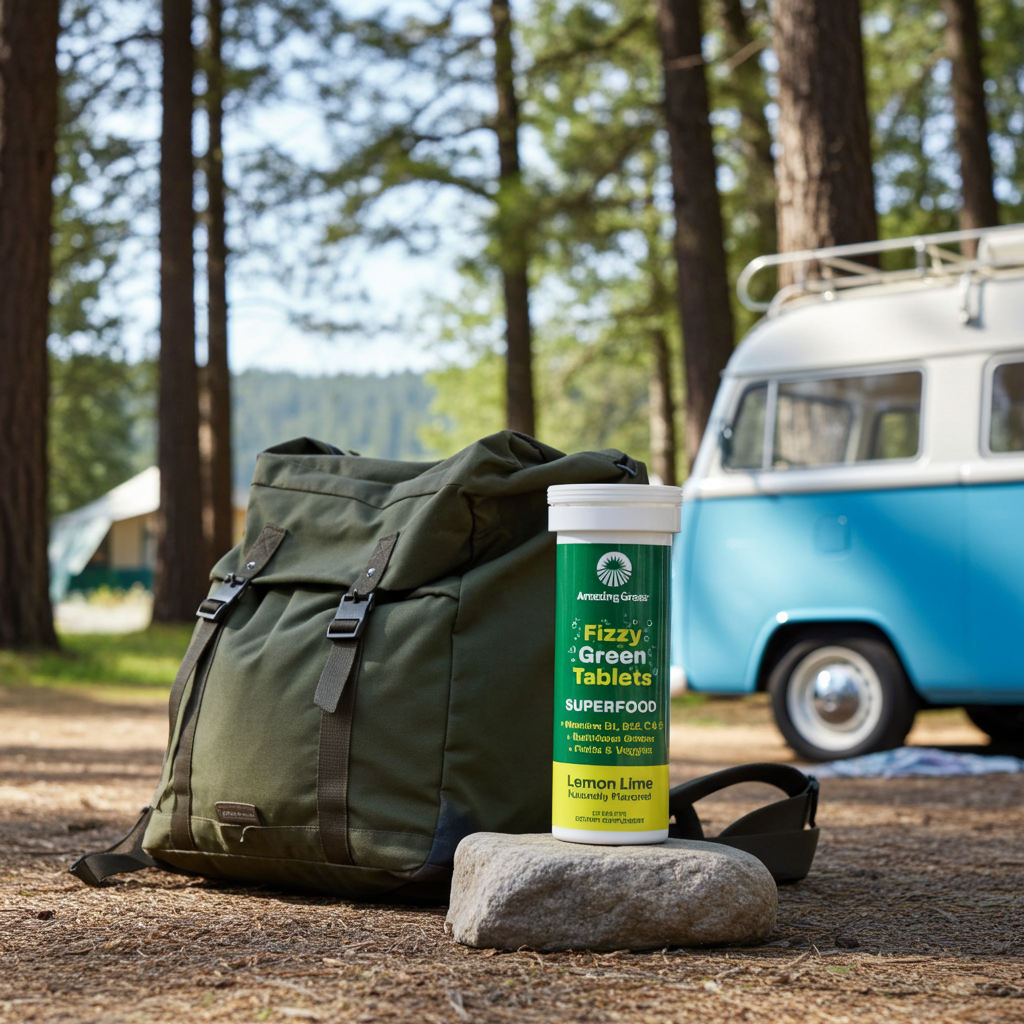 Amazing Grass Superfood Fizzy Green Tablets Lemon Lime Flavor